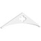 Ekena Millwork Pitch Turner Architectural Grade PVC Gable Pediment, 36"W x 9"H x 1"P (6/12) GPP036X009X100TUR - alternate 1